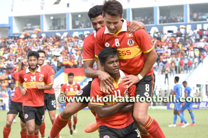 16.9.19: EAST BENGAL <b><font color=red> 2-2 </b></font> BHOWANIPUR